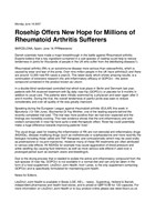 Rosehip Offers New Hope for Millions of Rheumatoid Arthritis Sufferers