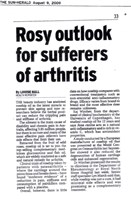 Rosy outlook for sufferers of arthritis