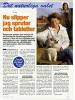 Nu slipper jag sprutor och tabletter